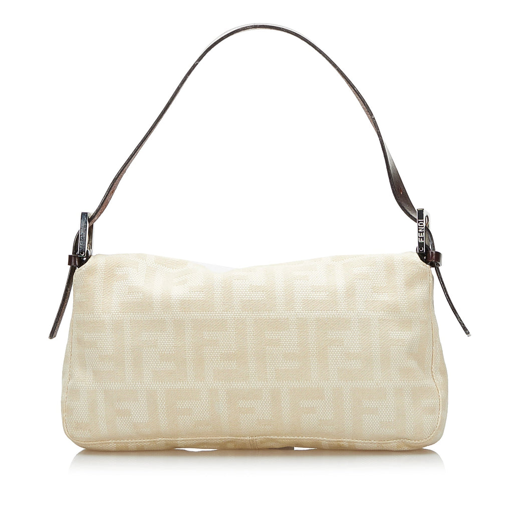 FENDI Zucca Canvas Baguette Brown