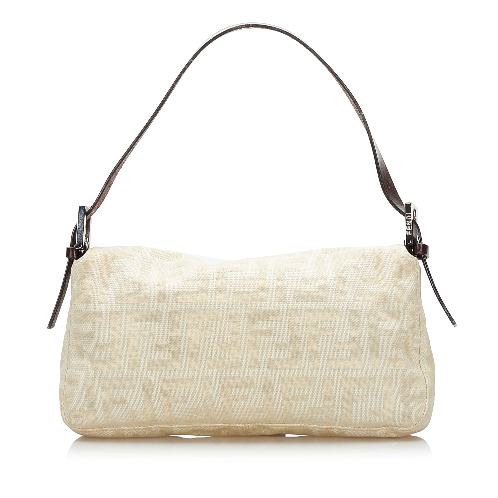 FENDI Zucca Canvas Baguette Brown