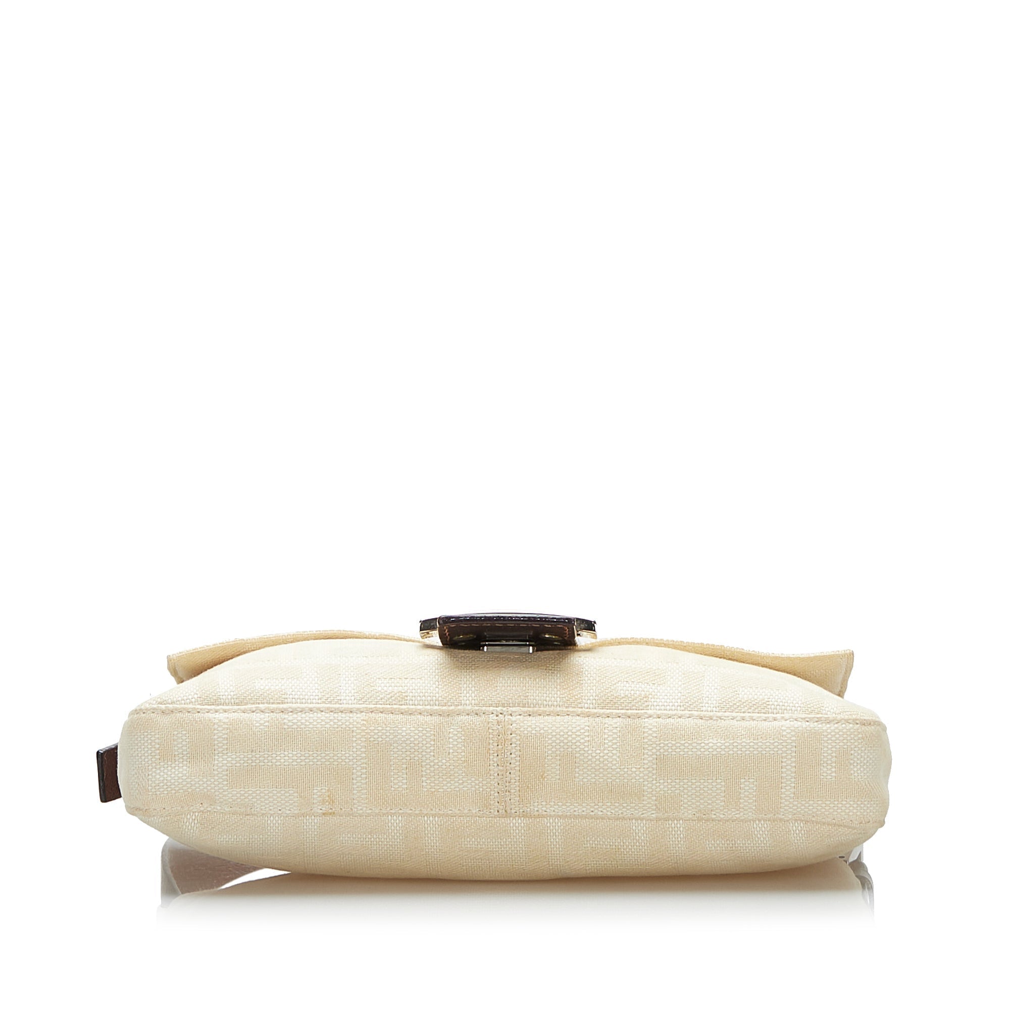 FENDI Zucca Canvas Baguette Brown