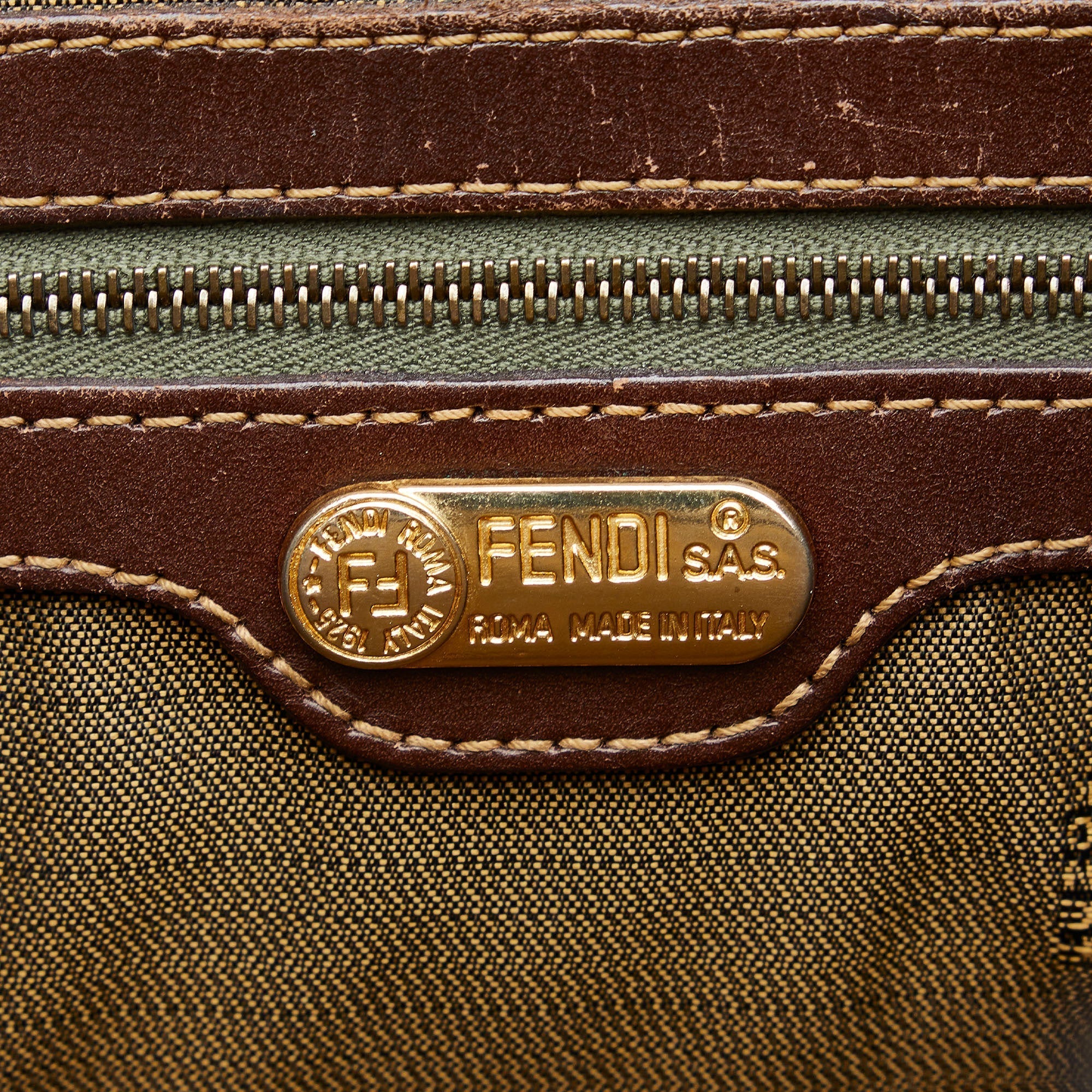 FENDI Zucca Canvas Tote Tote Bag