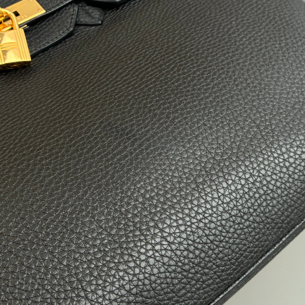 Hermes Black Togo Birkin 35 Handbag