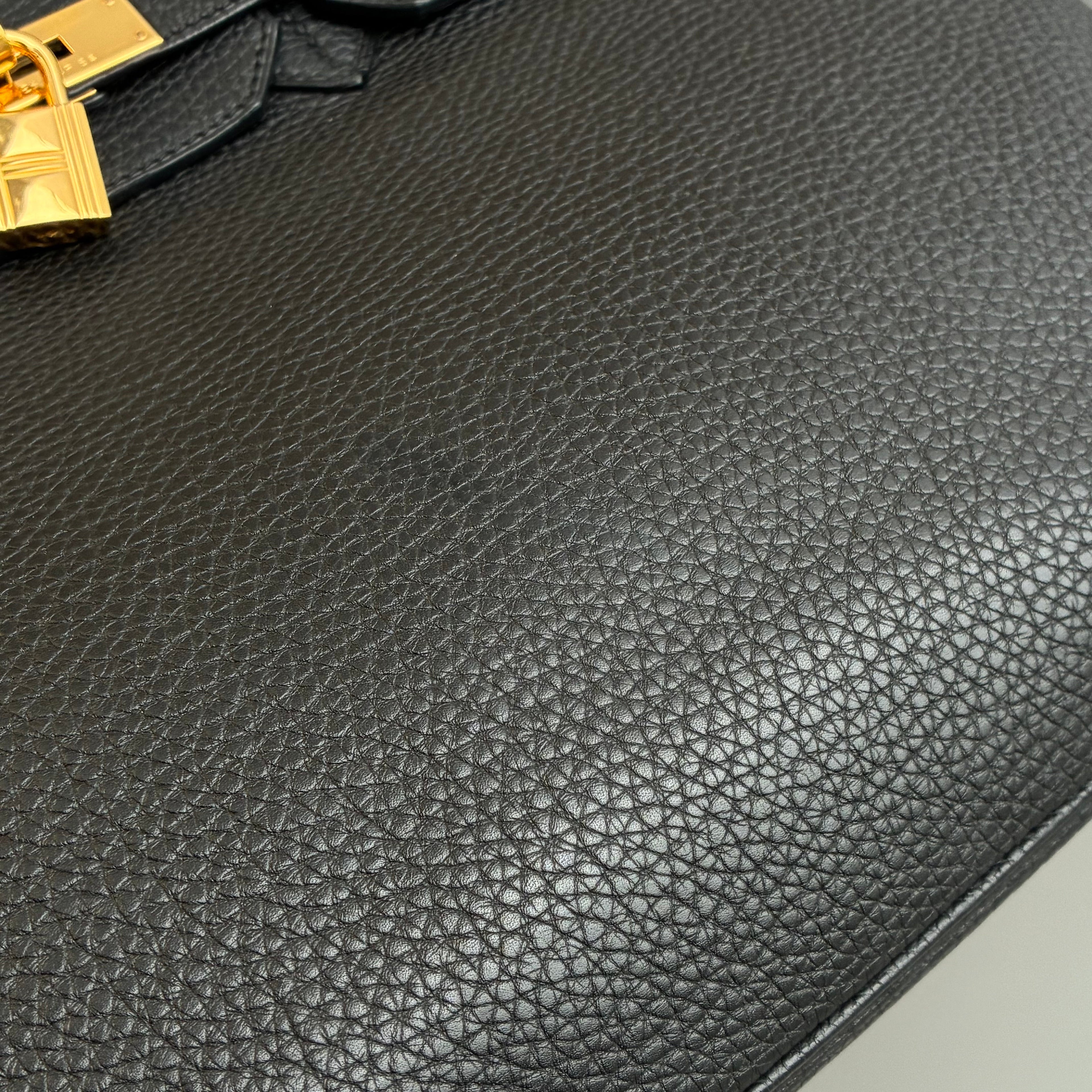 Hermes Black Togo Birkin 35 Handbag