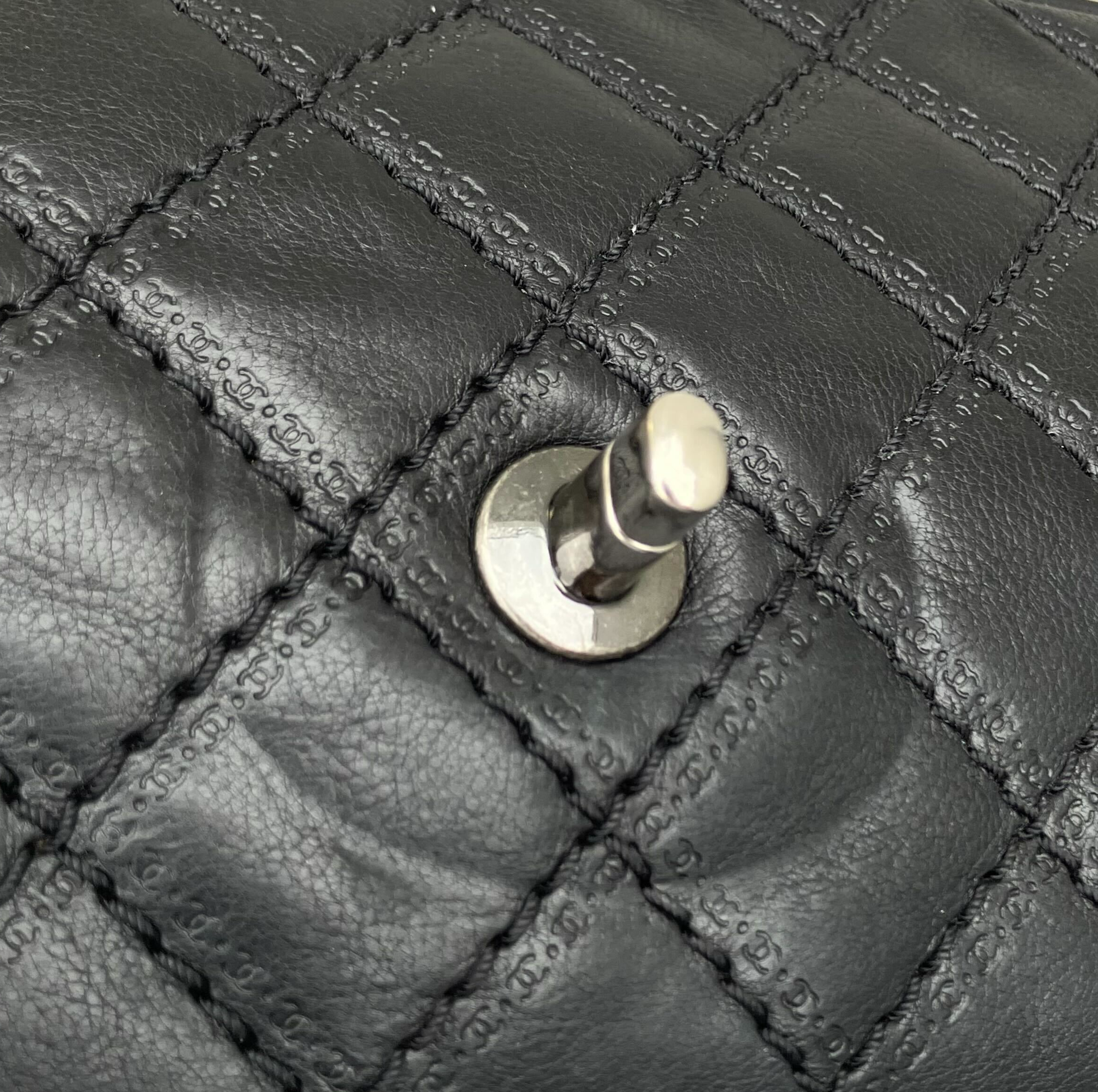 Chanel 2013-2014 Black Calfskin Coco Sporran Shoulder Bag