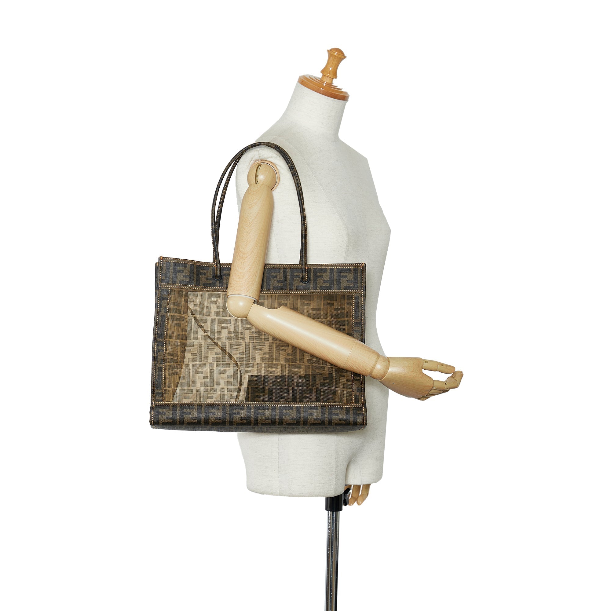 FENDI Zucca Mesh Tote Tote Bag