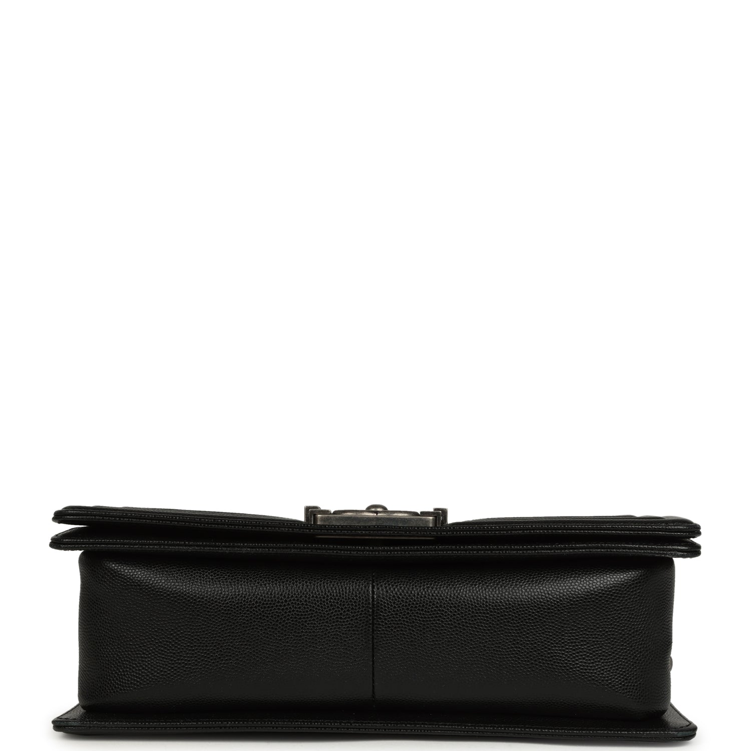 Chanel Medium Boy Bag Black Caviar Aged Ruthenium Hardware