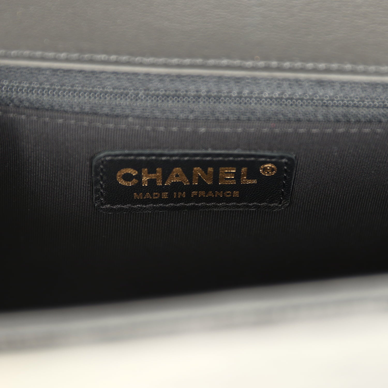 Chanel Medium Boy Bag Black Patent Antique Gold Hardware