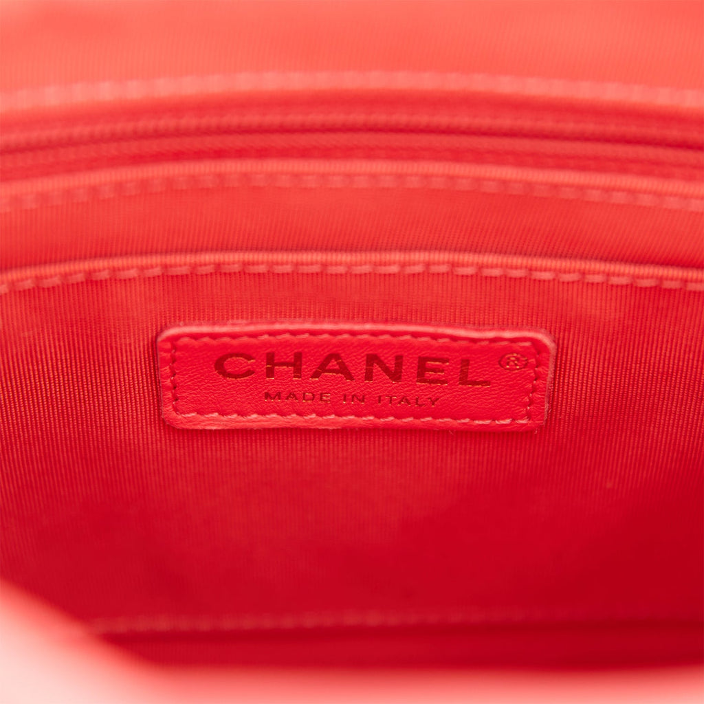 Pre-owned Chanel Mini Urban Spirit Backpack Rose Lambskin Gold Hardware