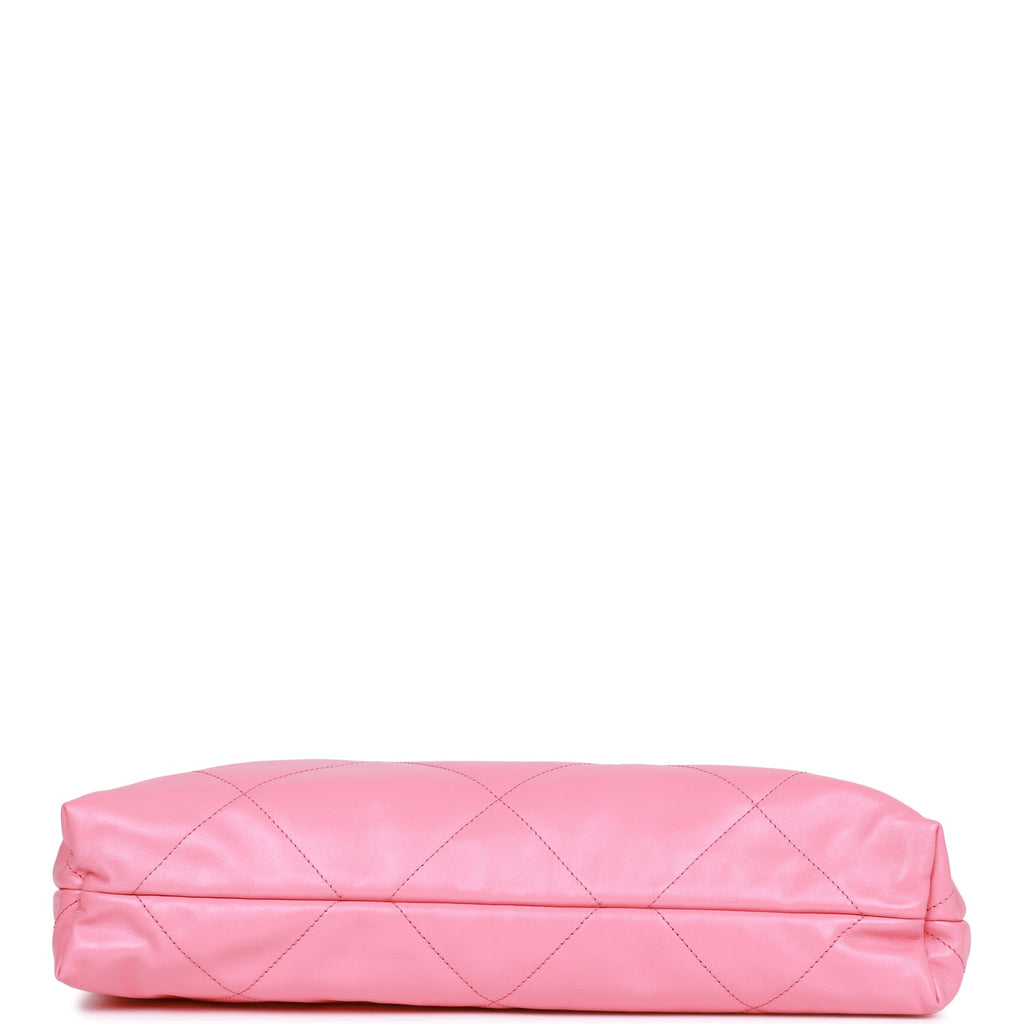 Chanel Small 22 Bag Pink Calfskin Gold Hardware