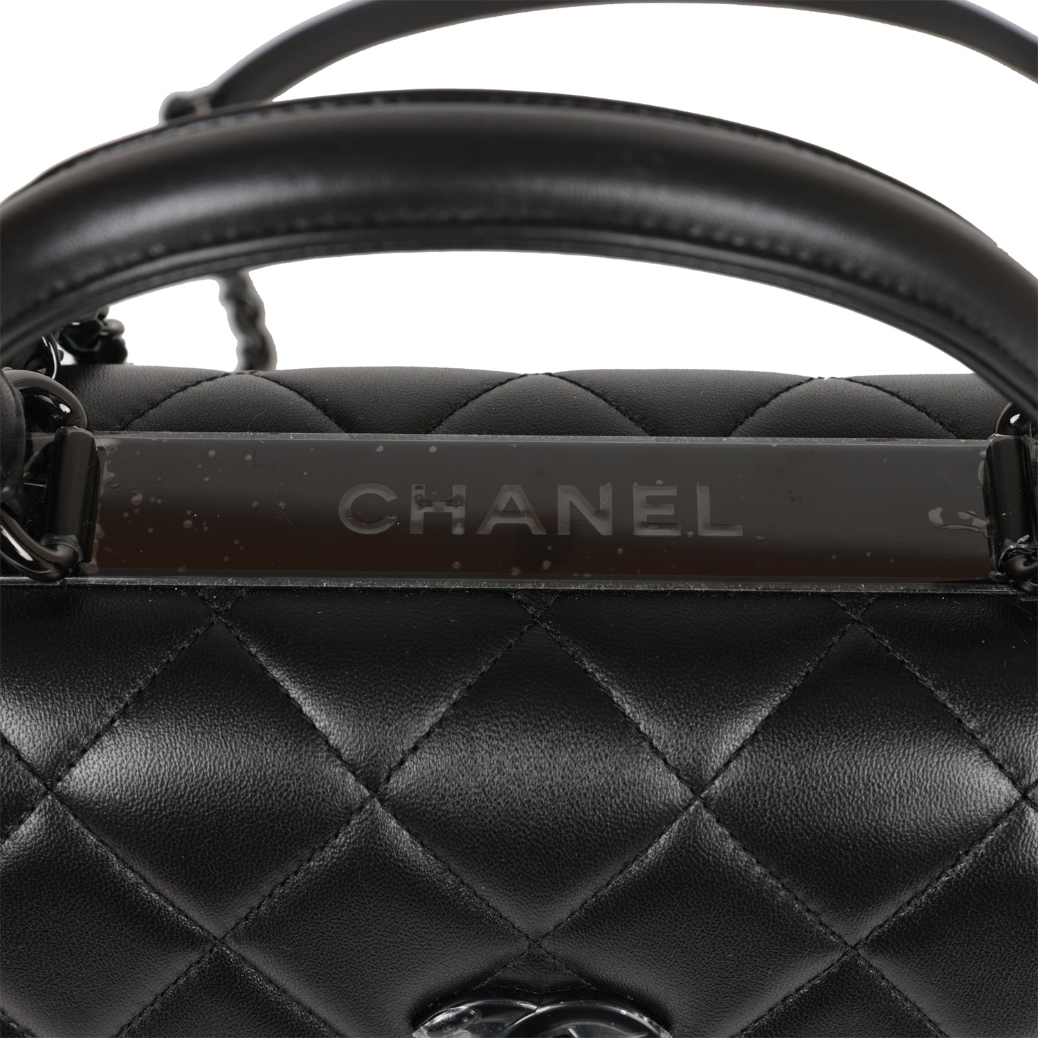 Chanel Large Trendy CC Bag SO Black Lambskin Black Hardware