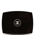 Pre-owned Chanel Minaudiere Compact Clutch Black Acrylic Silver Hardware