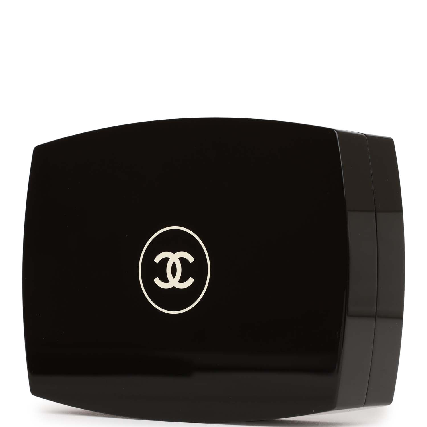 Pre-owned Chanel Minaudiere Compact Clutch Black Acrylic Silver Hardware