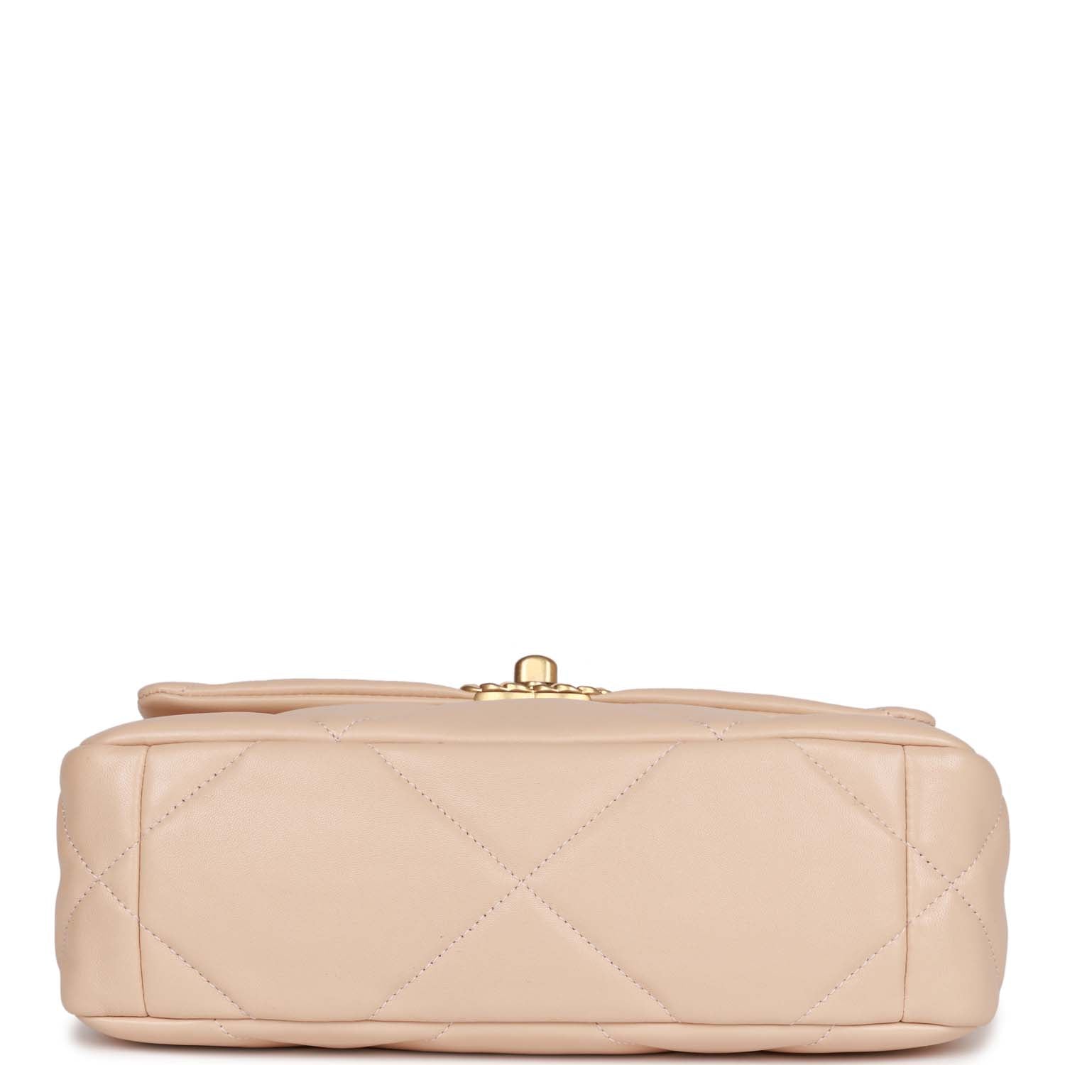 Chanel Medium 19 Flap Bag Beige Calfskin Mixed Hardware