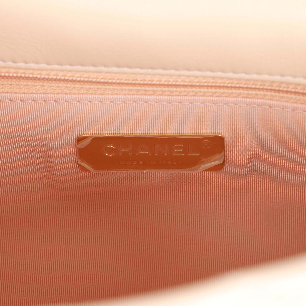 Chanel Medium 19 Flap Bag Beige Calfskin Mixed Hardware