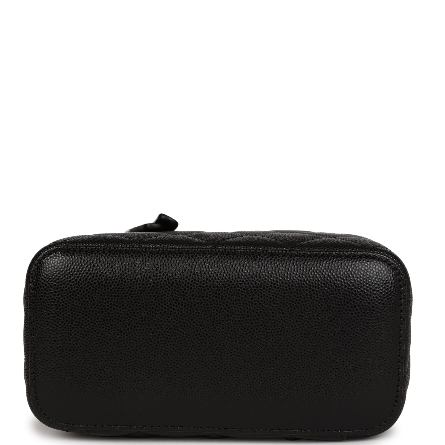 Chanel Small Classic Vanity Case Black Caviar Light Gold Hardware
