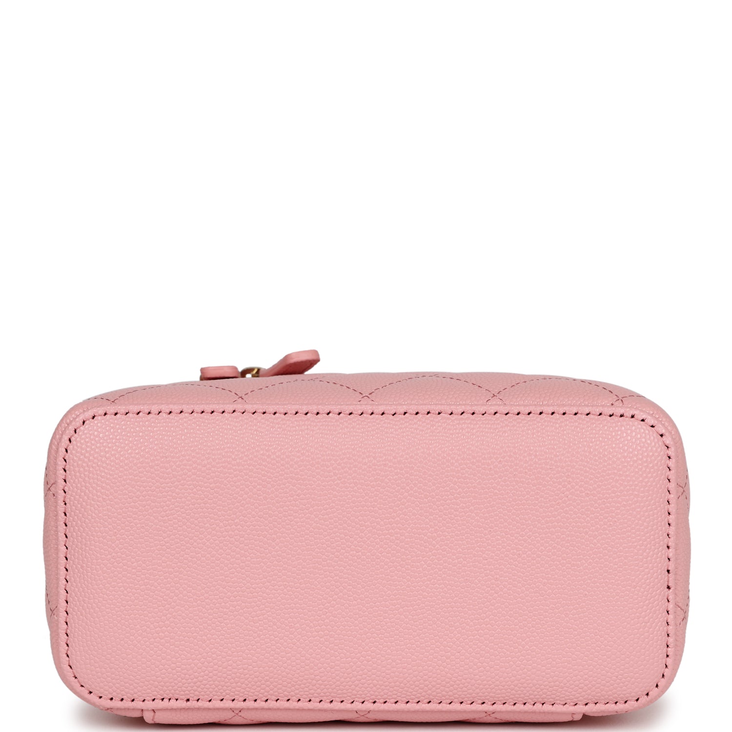 Chanel Small Classic Vanity Case Pink Caviar Light Gold Hardware