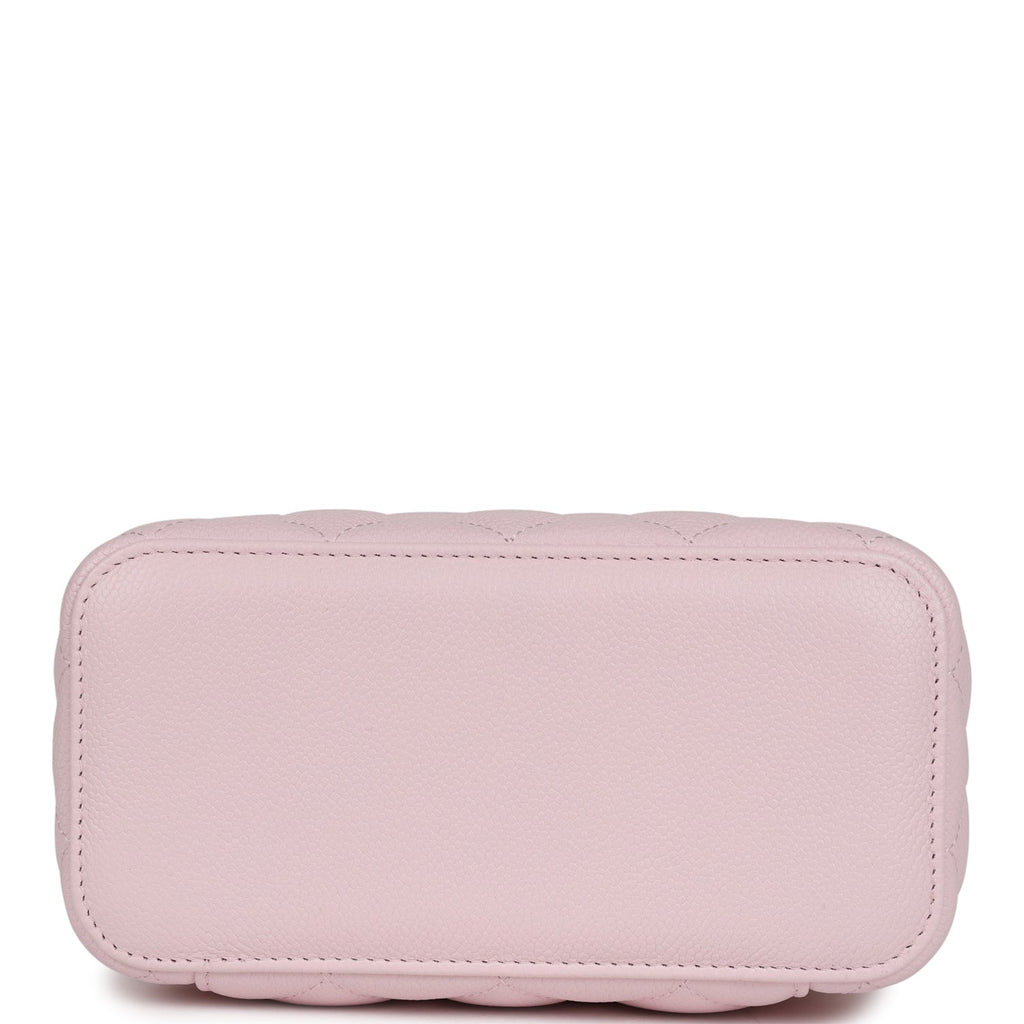 Chanel Small Vanity Case Light Pink Caviar Light Gold Hardware