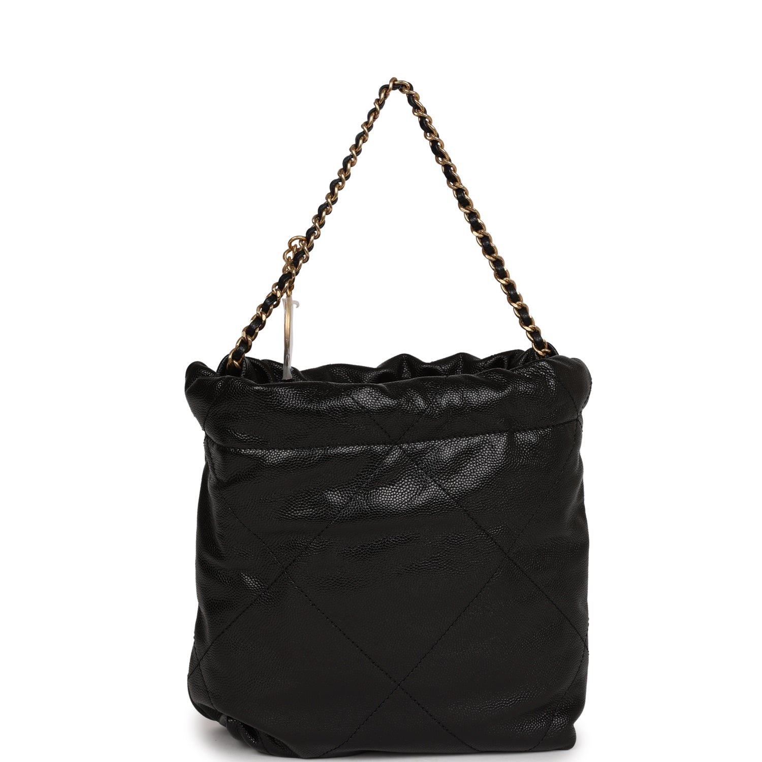 Chanel Mini 22 Bag Black Caviar Gold Hardware