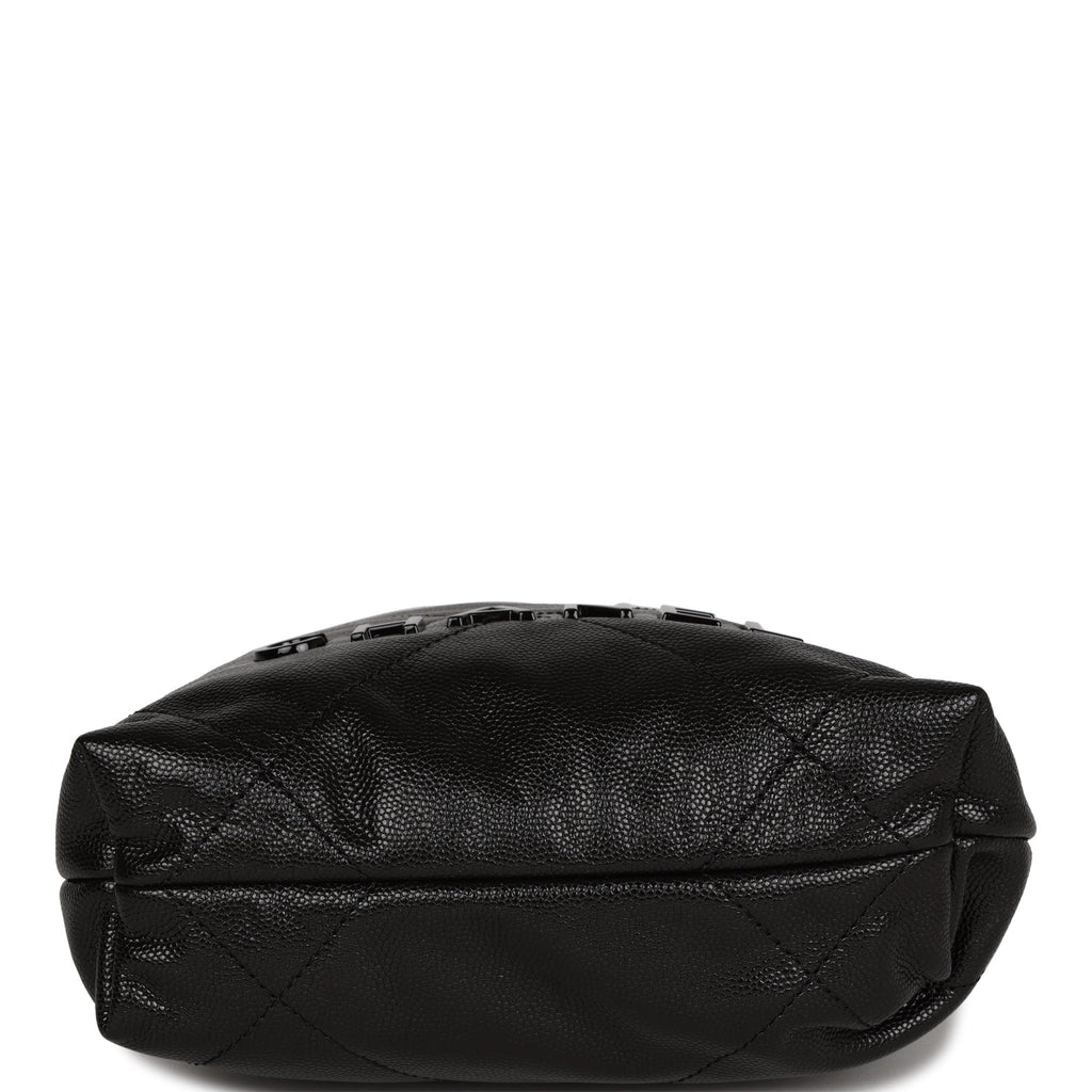 Chanel Mini 22 Bag Black Caviar Gold Hardware