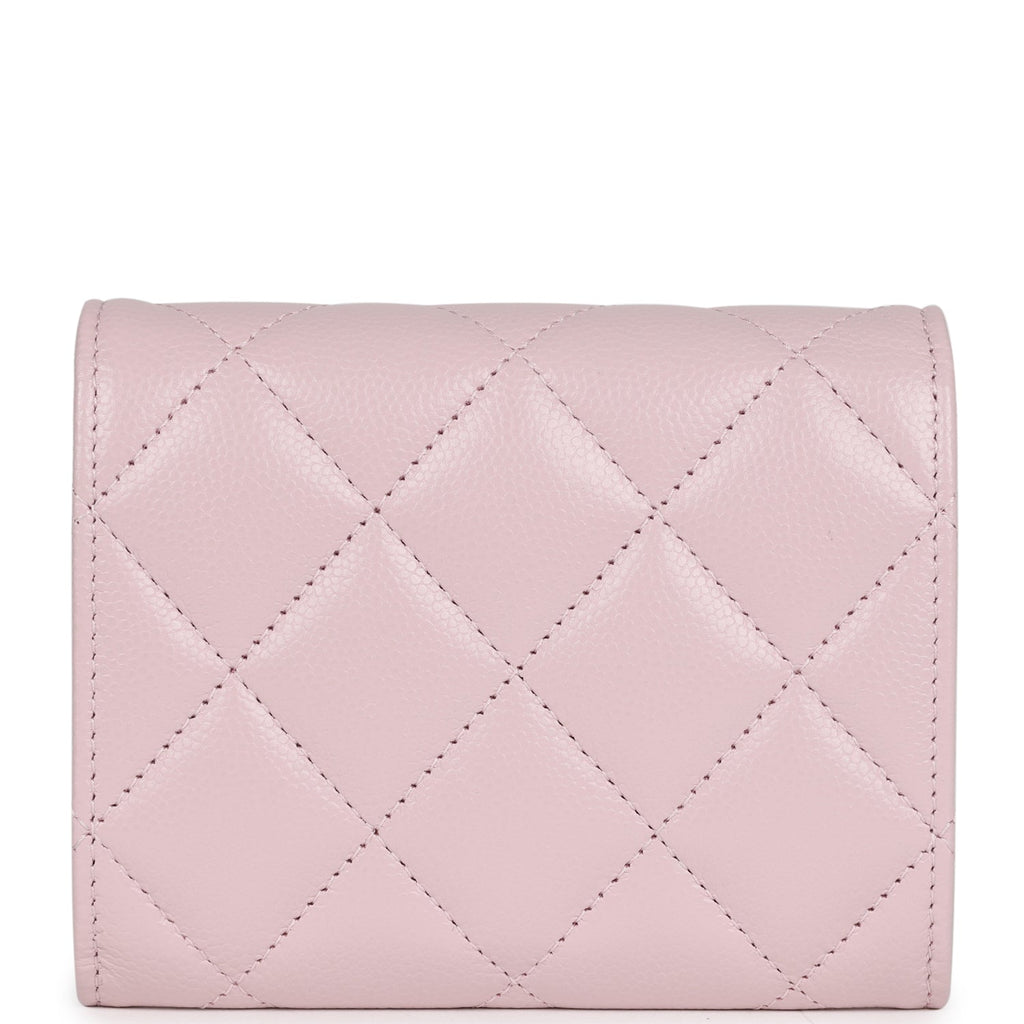 Chanel Mini Crossbody Pink Caviar Light Gold Hardware