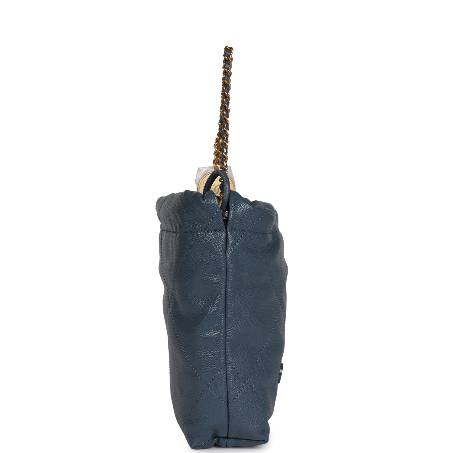 Chanel Mini 22 Bag Blue Caviar Gold Hardware