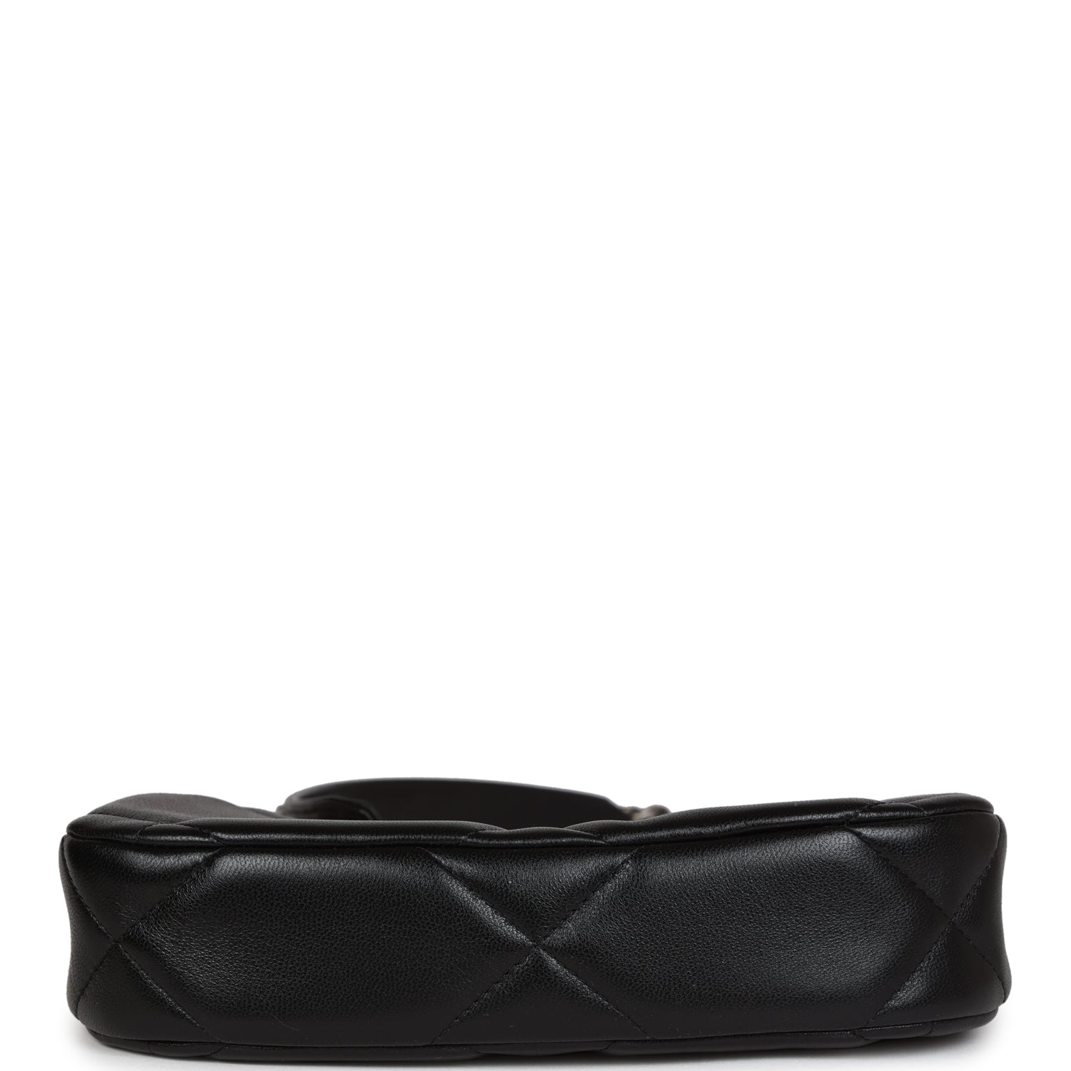 Chanel 19 Hobo Chain Bag Black Calfskin Mixed Metal Hardware