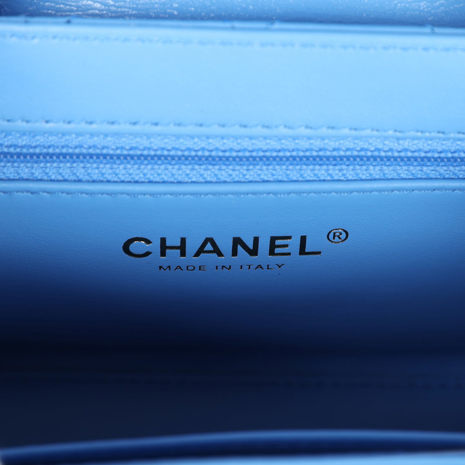 Chanel Small Kelly Shopper Blue Shiny Aged Calfskin Brushed Gold Hardware