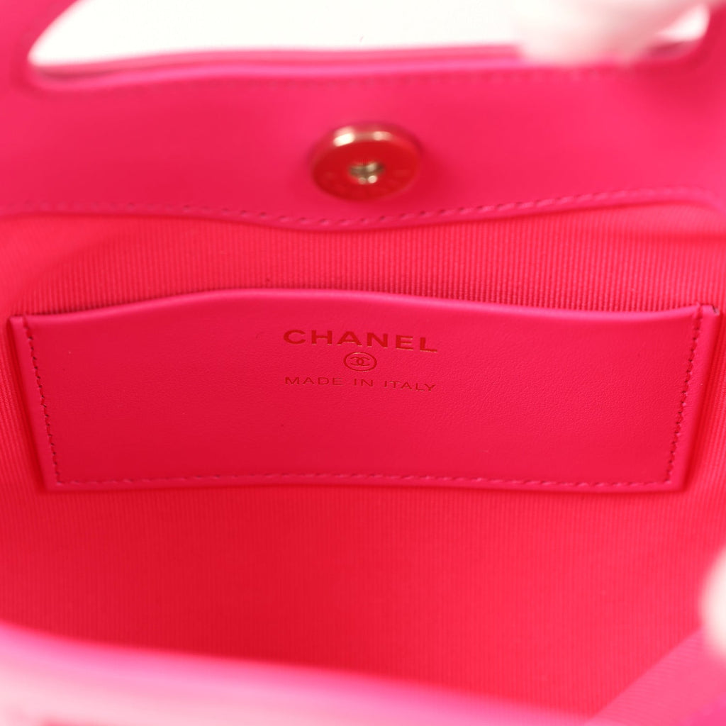 Chanel Nano 31 Shopper Hot Pink Shiny Aged Calfskin Gold Hardware