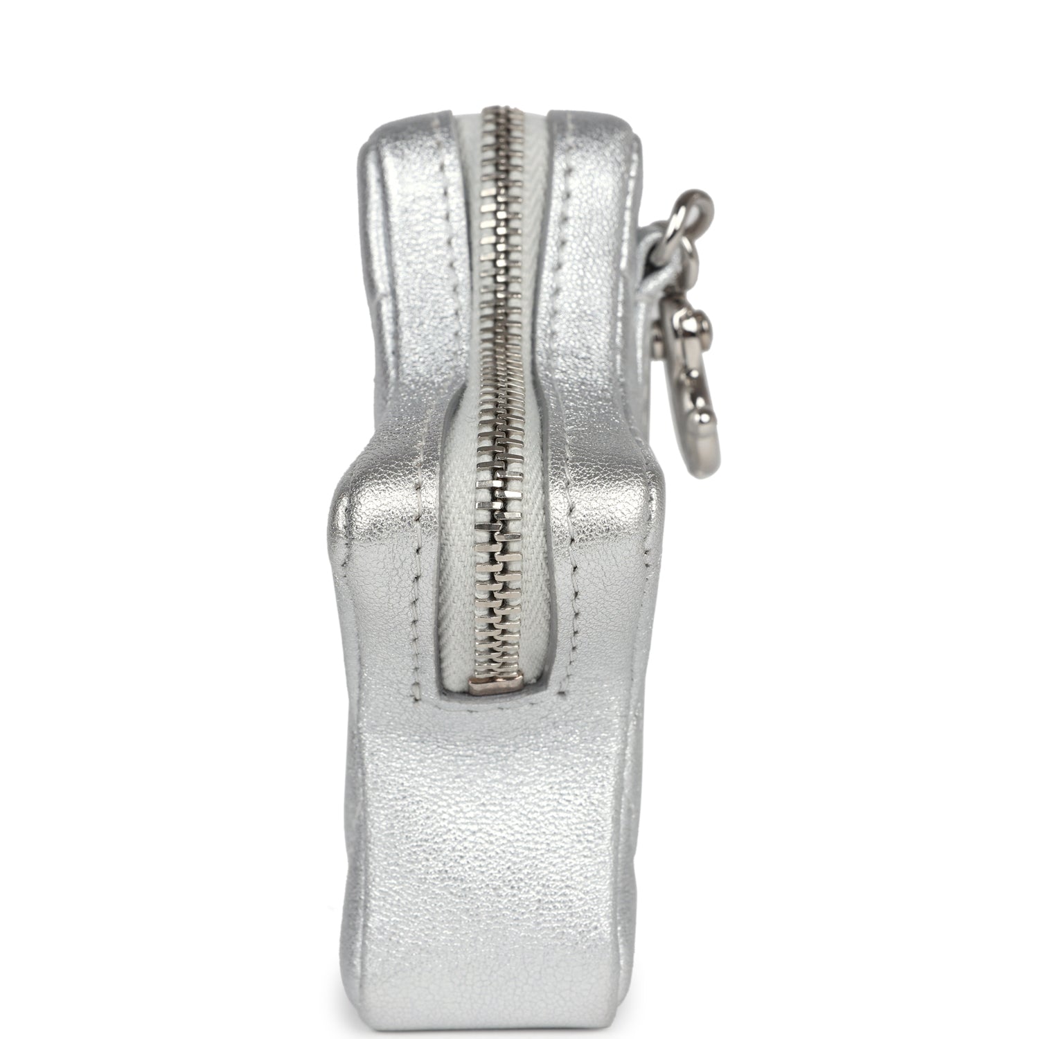 Chanel Star Charm Silver Metallic Lambskin Silver Hardware