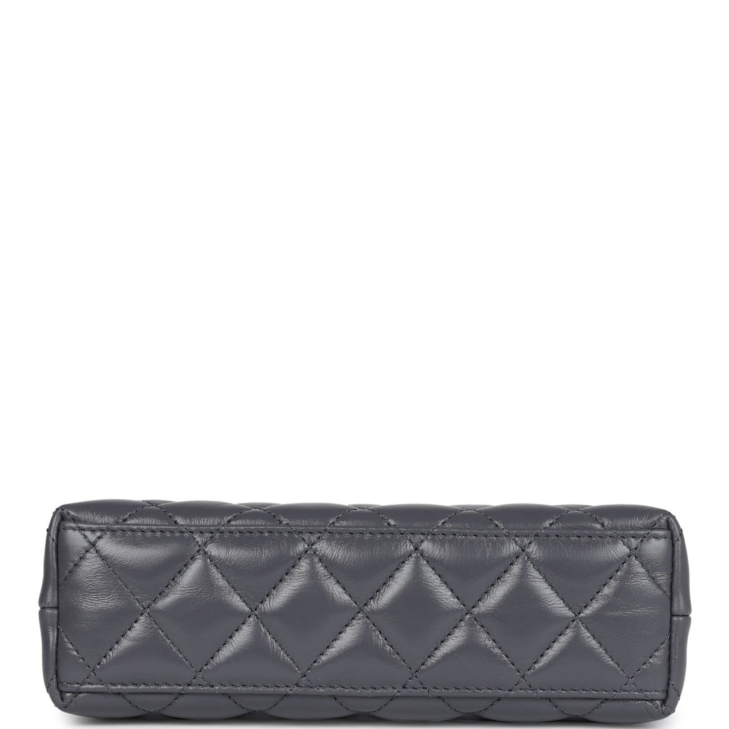 Chanel Small Kelly Shopper Dark Grey Shiny Aged Calfskin Brushed Gold Hardware