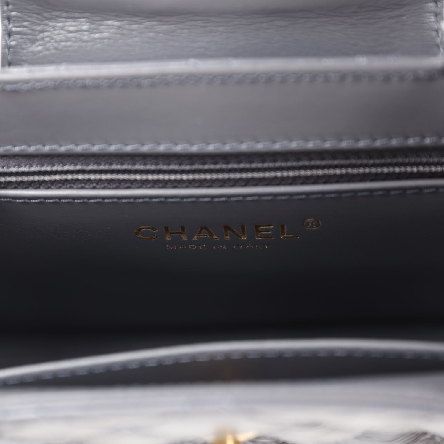 Chanel Small Kelly Shopper Dark Grey Shiny Aged Calfskin Brushed Gold Hardware