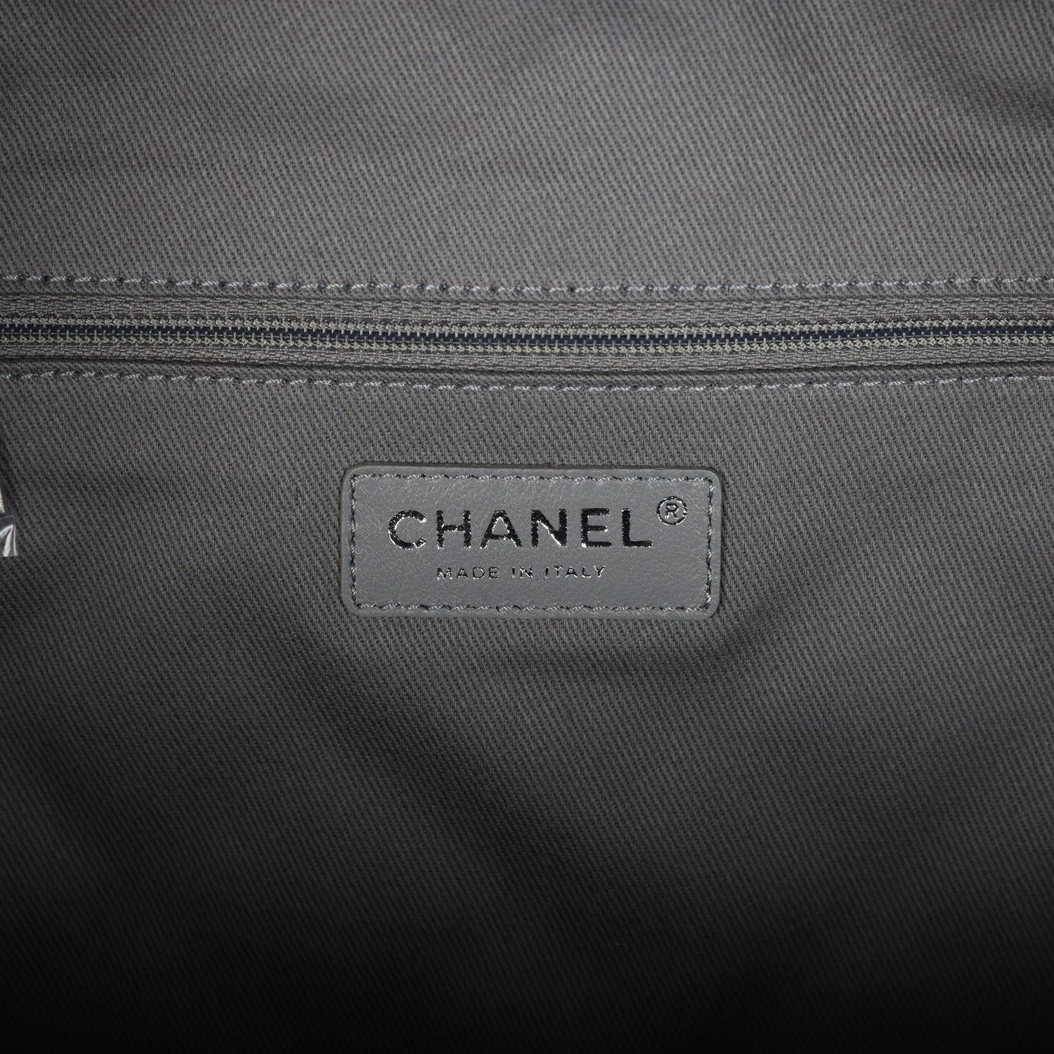 Chanel Graffiti Backpack Grey Multicolored Canvas Silver Hardware