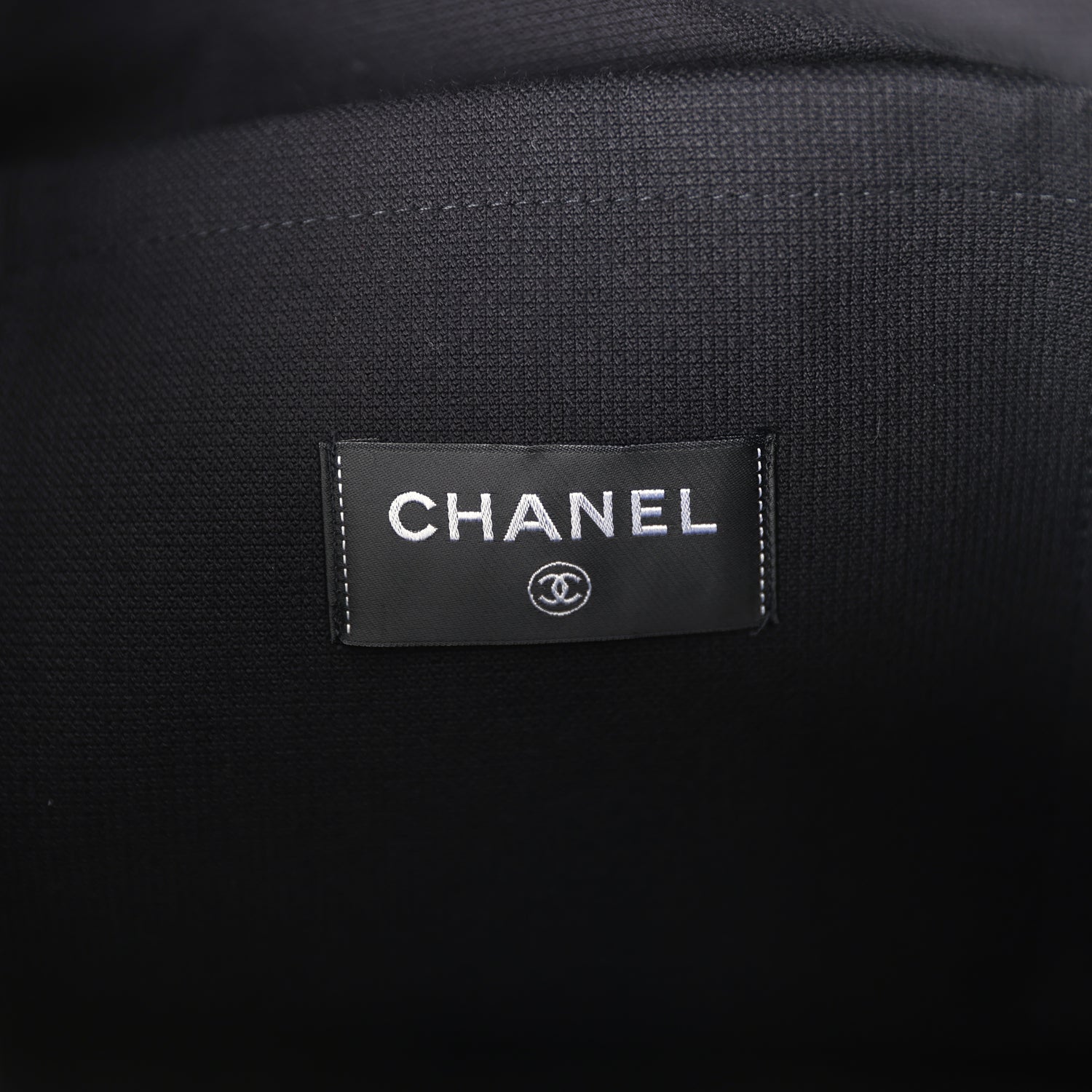Chanel CC Beach Hobo Bag & Towel Set Black Terry Silver and Black Hardware