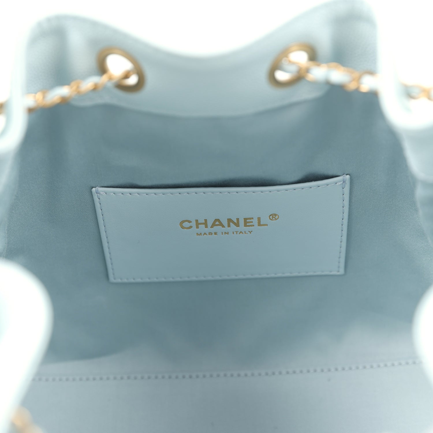 Pre-owned Chanel Small 25 Hobo Bag Light Blue Caviar Antique Gold Hardware