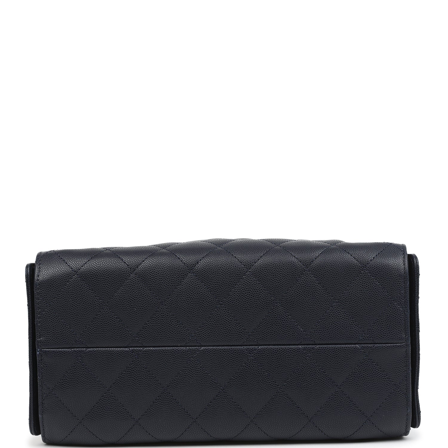 Chanel Small 25 Hobo Bag Dark Navy Caviar Antique Gold Hardware