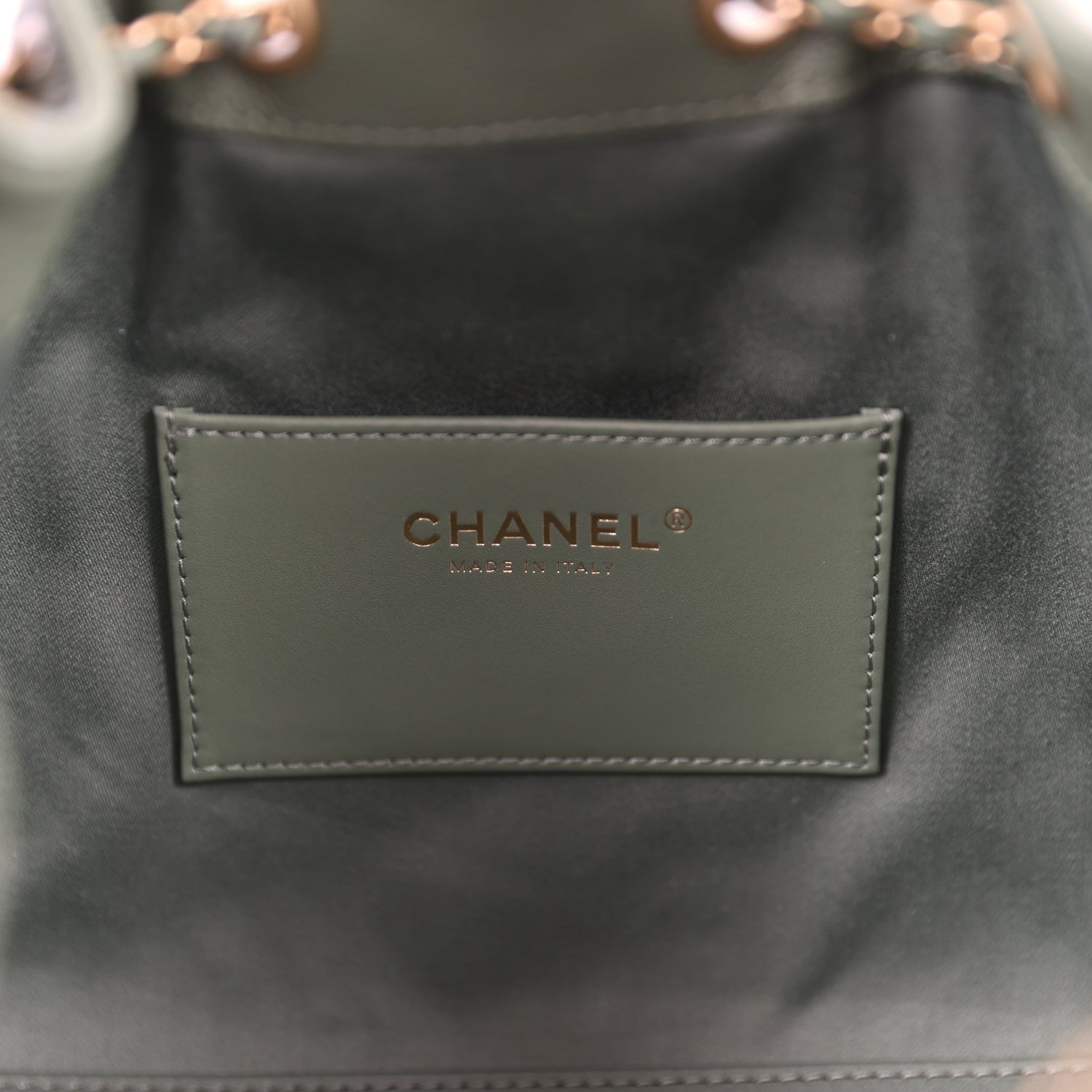 Chanel Small 25 Hobo Bag Khaki Caviar Antique Gold Hardware