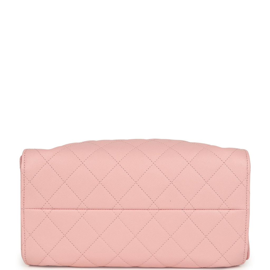 Chanel Small 25 Hobo Bag Light Pink Caviar Antique Gold Hardware