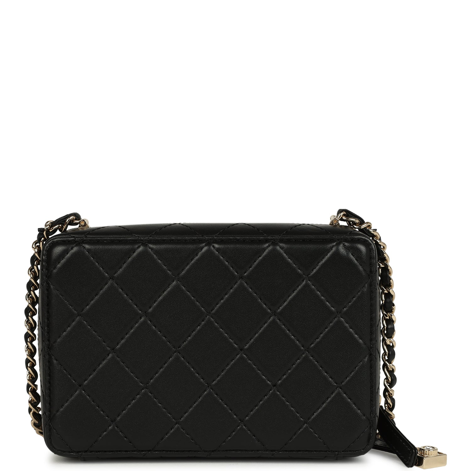 Chanel Coco Click Camera Bag Black Lambskin Light Gold Hardware