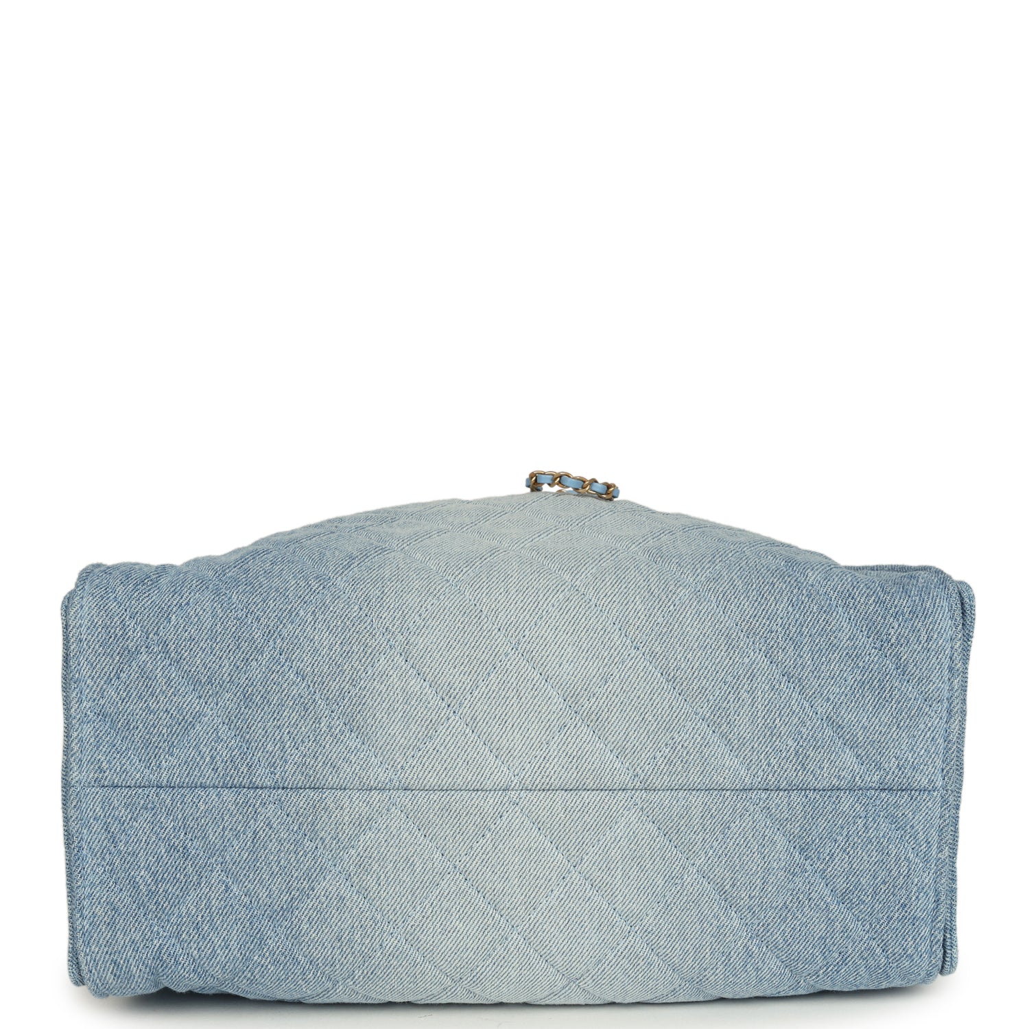 Chanel Medium 25 Hobo Bag Light Blue Washed Denim Antique Gold Hardware