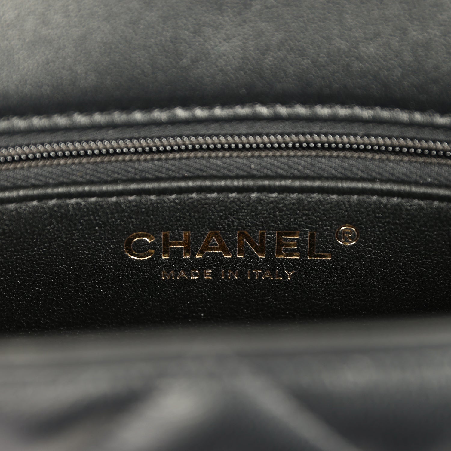 Chanel Mini Shearling Flap Bag Black Lambskin Brushed Gold Hardware