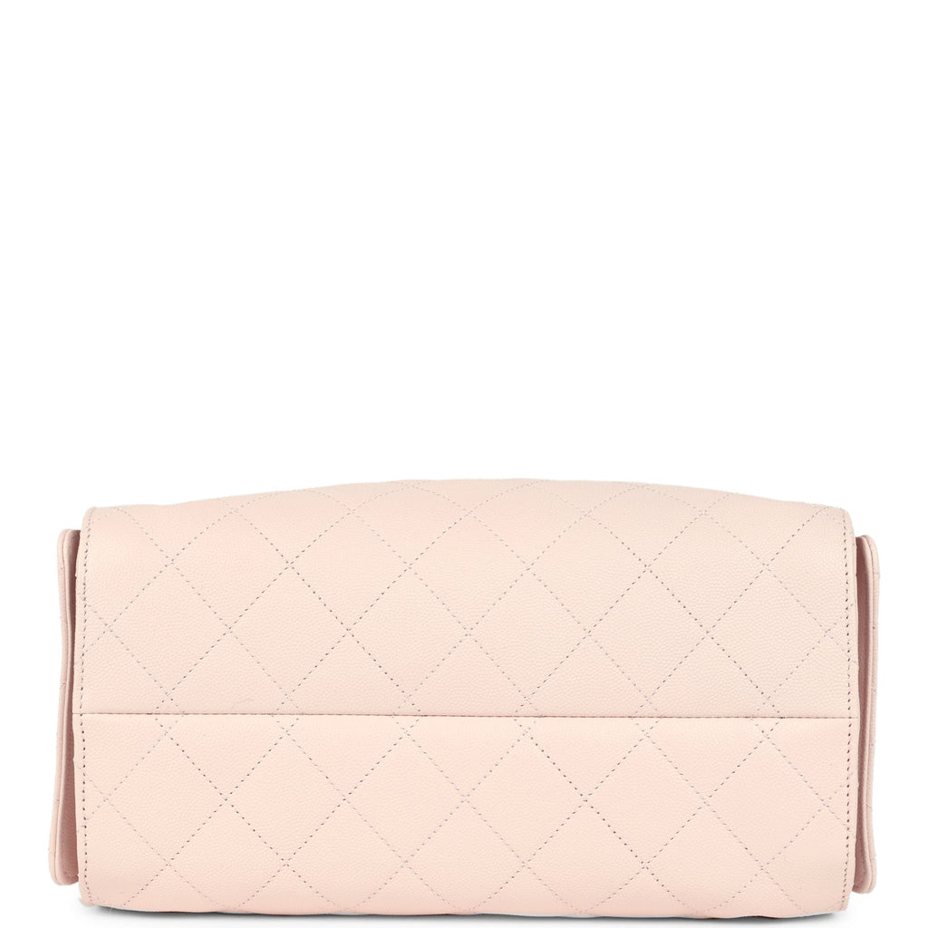 Chanel Small 25 Hobo Bag Light Pink Caviar Antique Gold Hardware