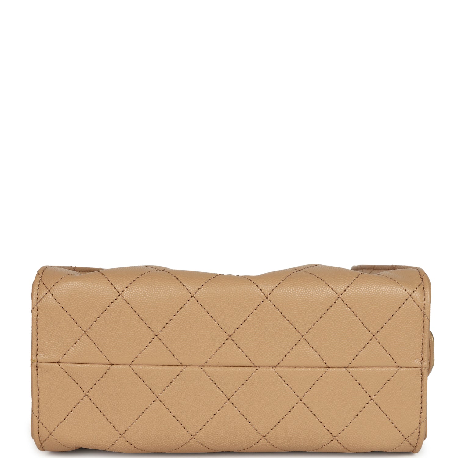 Chanel Mini 25 Hobo Bag Beige Caviar Antique Gold Hardware