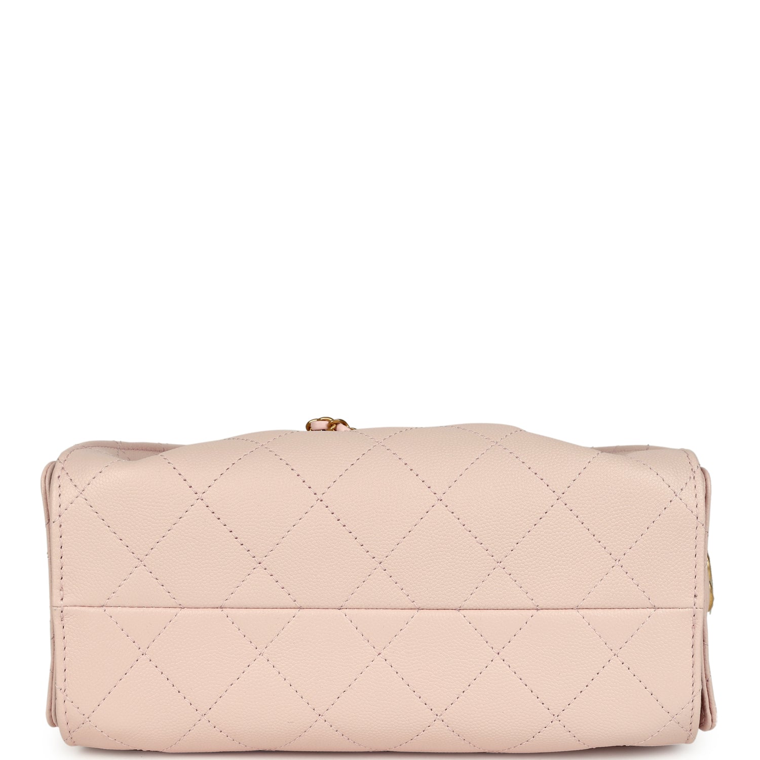 Chanel Mini 25 Hobo Bag Light Pink Caviar Antique Gold Hardware