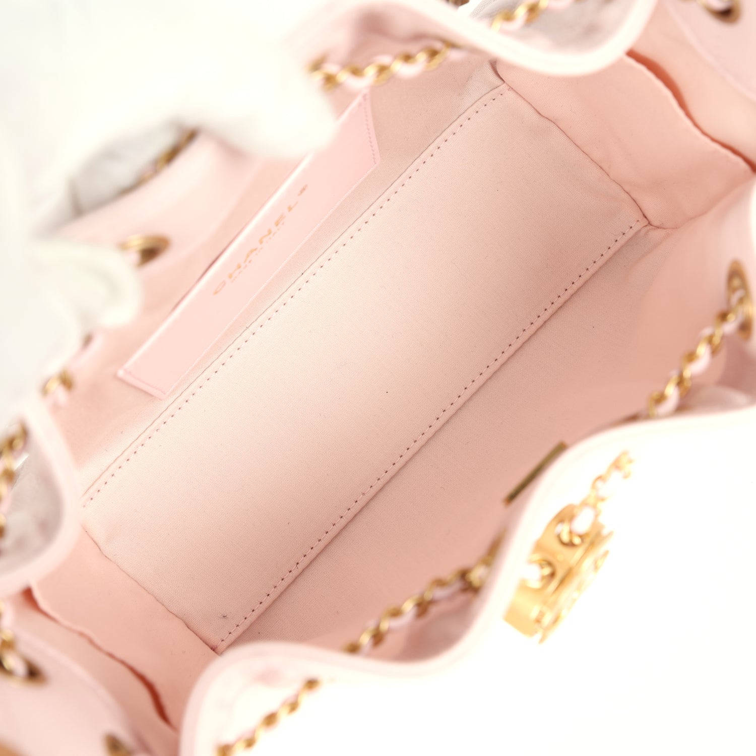 Chanel Mini 25 Hobo Bag Light Pink Caviar Antique Gold Hardware