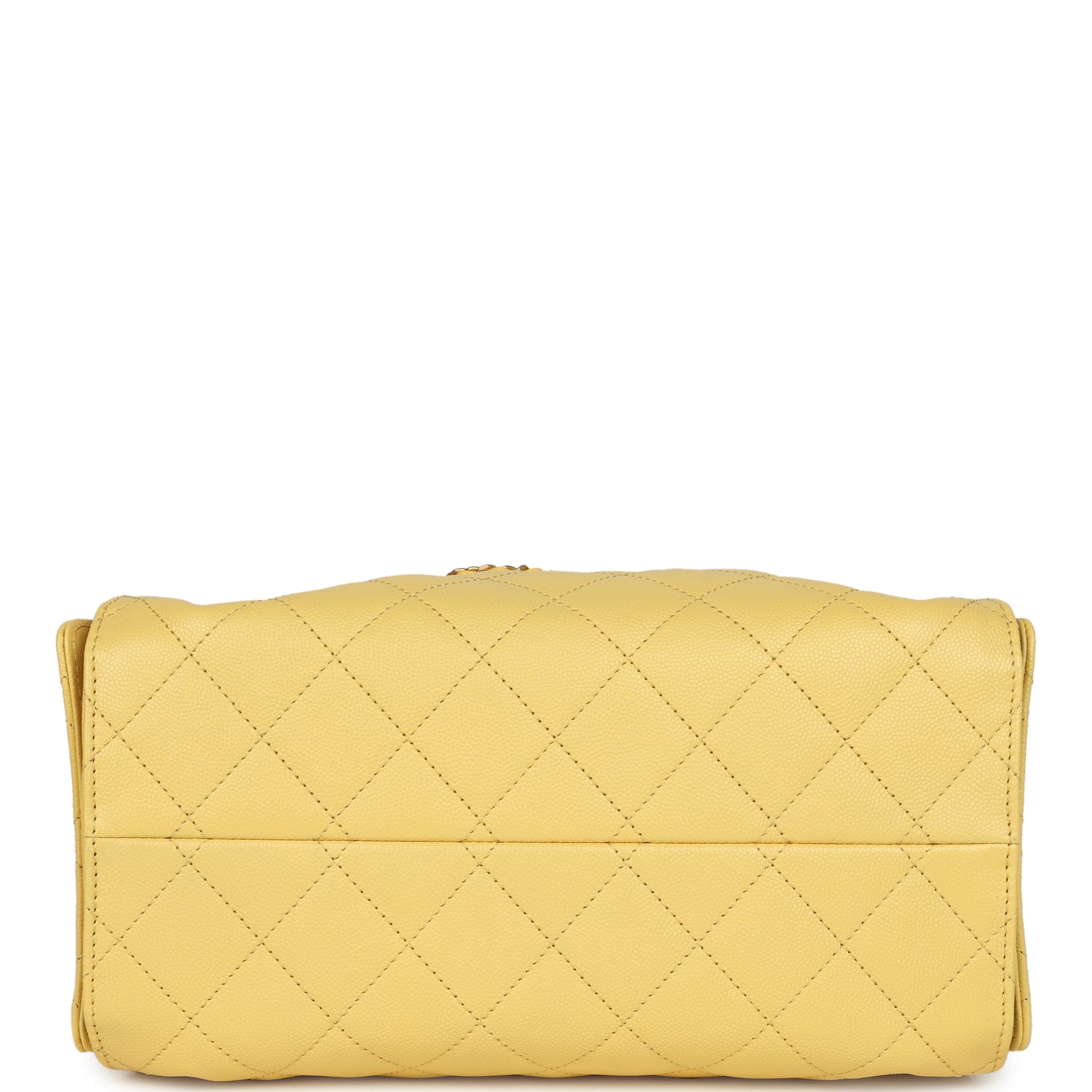 Chanel Small 25 Hobo Bag Yellow Caviar Antique Gold Hardware