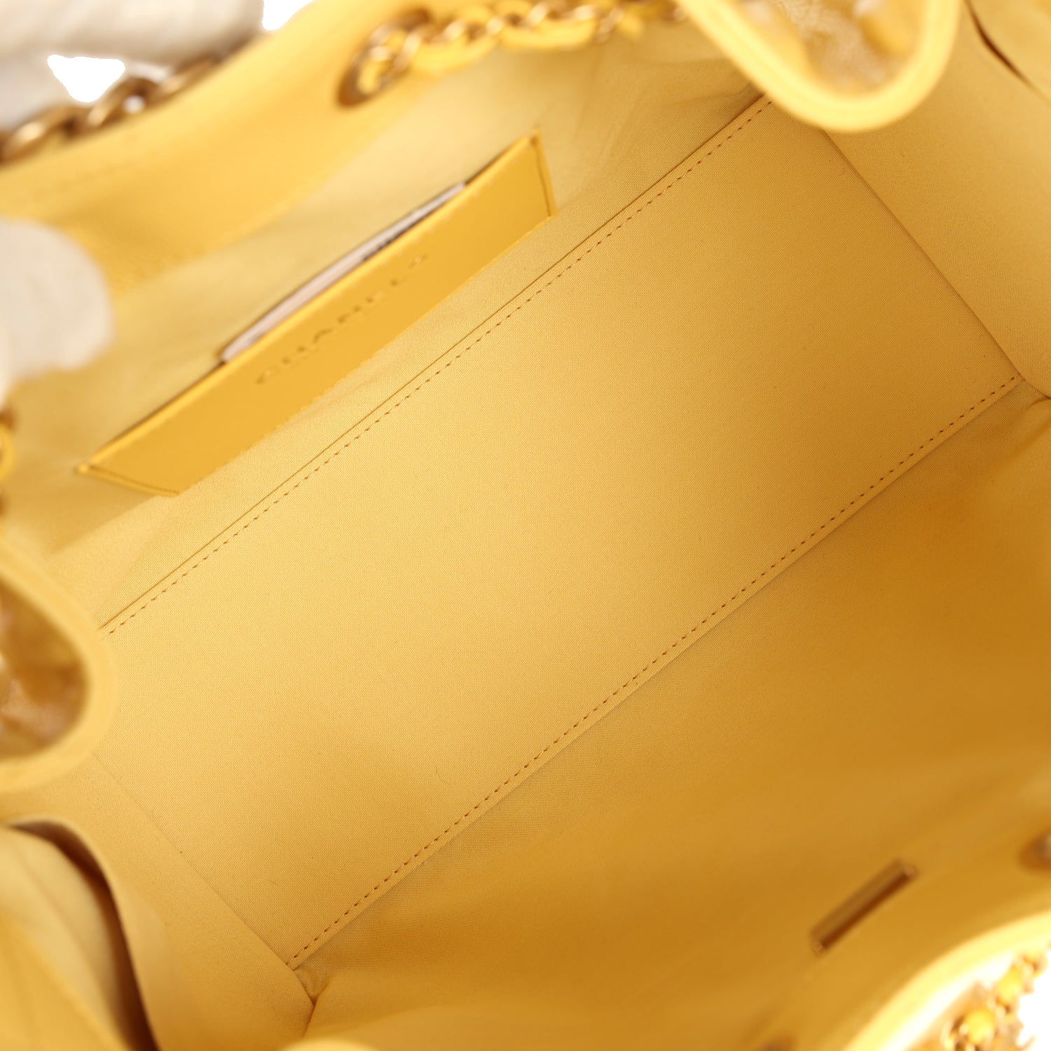 Chanel Small 25 Hobo Bag Yellow Caviar Antique Gold Hardware