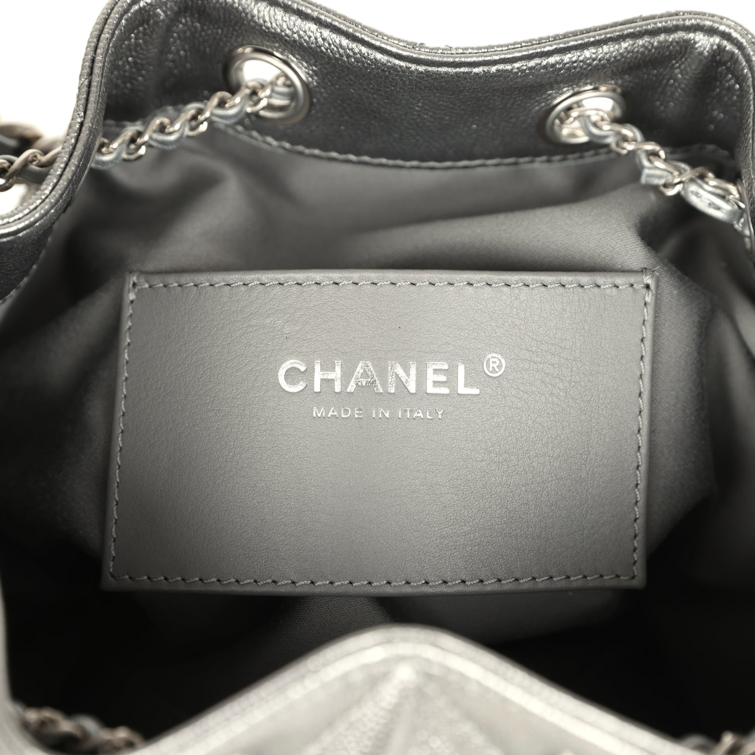 Chanel Small 25 Hobo Bag Metallic Anthracite Caviar Silver Hardware