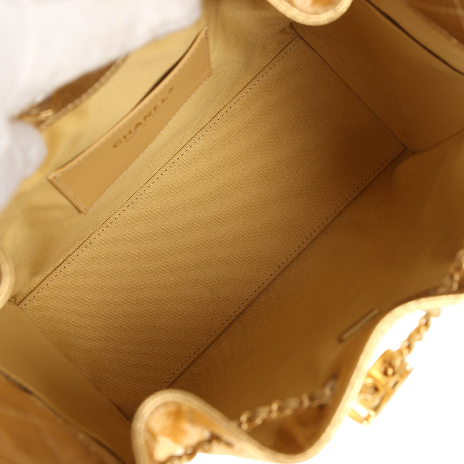 Chanel Small 25 Hobo Bag Metallic Gold Caviar Antique Gold Hardware