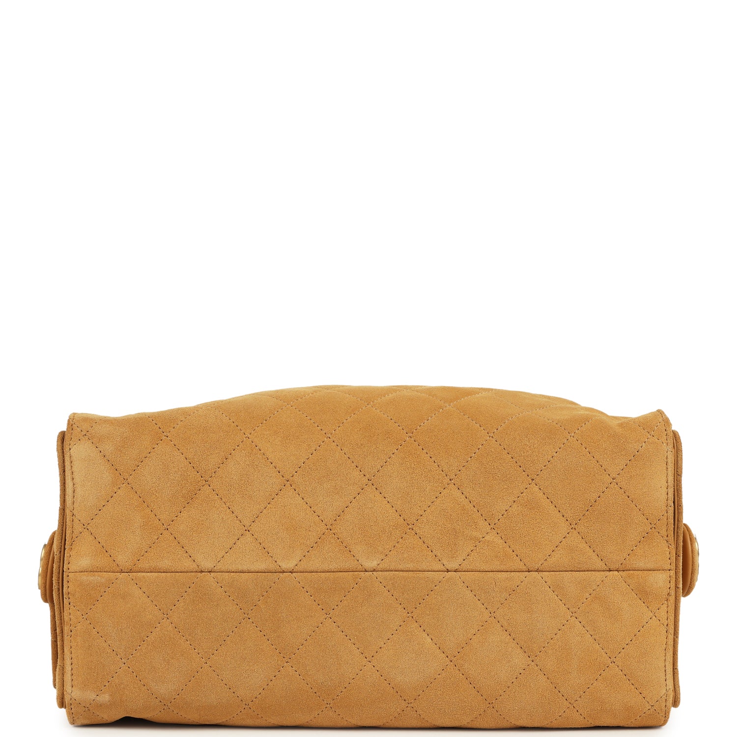 Chanel Medium 25 Hobo Bag Beige Suede Antique Gold Hardware