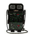 Chanel Limited Edition Robot Minaudière Bag Black Plexiglass and Crystals Ruthenium Hardware