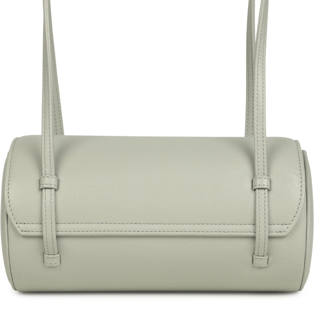 Chanel Preppy Coco Bowling Bag Light Green Shiny Caviar Brushed Gold Hardware